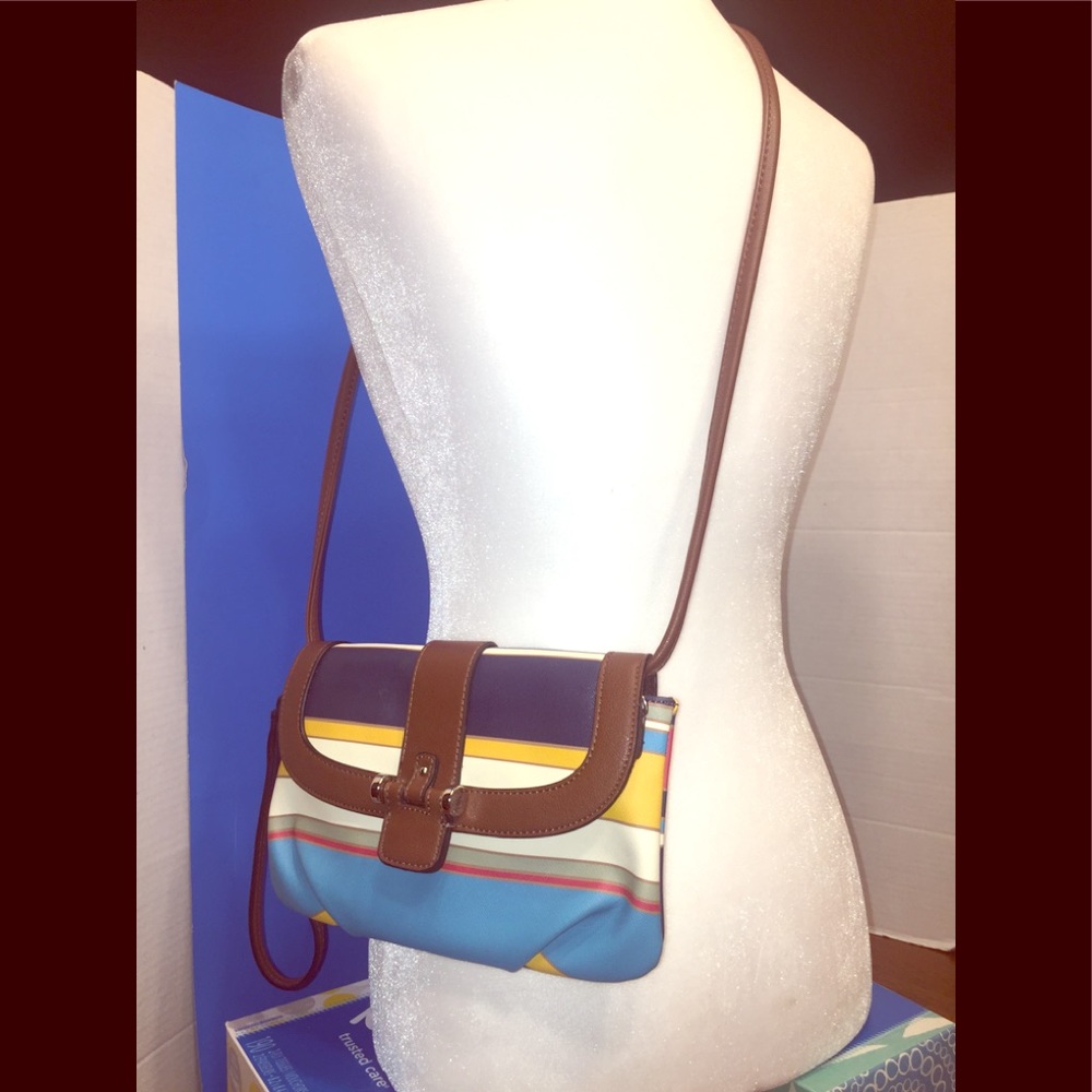 CHAPS PU Faux Leather Crossbody